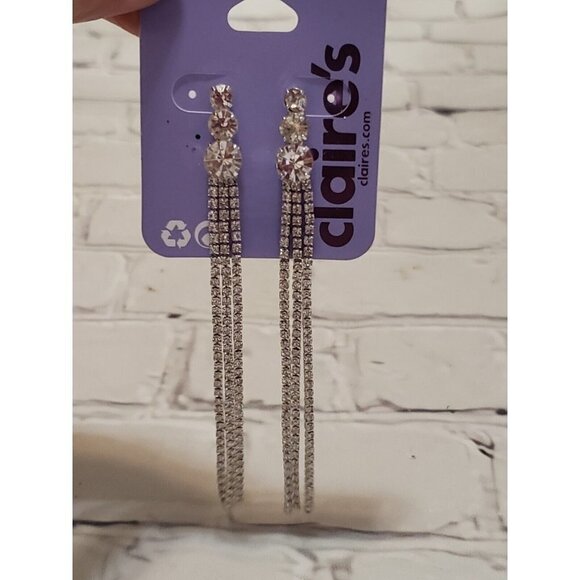 Nwt Claire's Sensitive Solutions Pierced Earrings Prom Homecoming  Dance Bridal - Picture 1 of 2